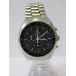 OMEGA SPEEDMASTER PROFESSIONAL MKII, manual wind chronograph, appears in good working condition with