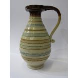 DOULTON LAMBETH, a stoneware impressed design flagon jug, 23cm height