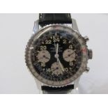 VINTAGE BREITLING COSMONAUTE 24HR DIAL CHRONOGRAPH WRIST WATCH, very good overall condition, good