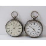 2 SILVER CASED POCKET WATCHES, 1 Waltham & Co. & 1 other, both in un-tested condition