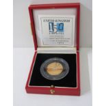 22ct GOLD 50 PENCE PIECE, year 2000, 15.5 grams, limited edition of 2000