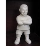 BOVEY POTTERY, cream glazed figure "Our Gang - Stalin", 20cm height