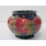 MOORCROFT "Pomegranate" pattern spherical jar, signed base, 10cm height.