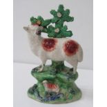 WALTON POTTERY, Bocage group of standing ewe and lamb, 16cm height a/f