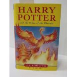 HARRY POTTER, J. K. Rowling "Harry Potter and the Order of the Phoenix", 2003 first edition,
