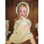 ANTIQUE DOLL, Armand Marseille bisque headed doll, model no. 992 A.9.M, open mouthed and sleepy