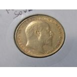 EDWARDIAN FULL SOVEREIGN, 1903 sovereign, higher grade