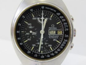 OMEGA SPEEDMASTER AUTOMATIC CHRONOGRAPH WATCH, appears in very good condition, movement working as