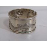 CHINESE SILVER, embossed dragon design serviette ring
