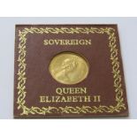 1981 ELIZABETH II GOLD SOVEREIGN, in presentation case
