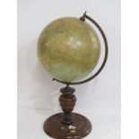 VINTAGE TABLETOP GLOBE, Philips terrestrial globe with compass inset to base, 62cm height