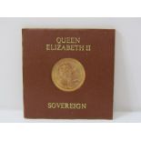 ELIZABETH II GOLD SOVEREIGN, 1974 cased gold sovereign