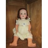 ANTIQUE DOLL, Armand Marseille bisque headed doll, model no 985 A.6.M. open mouth and sleepy eyes,