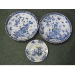 ORIENTAL CERAMICS, early 19th Century Chinese underglaze blue "Fenced Garden" pattern dessert plate,