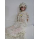 ANTIQUE DOLL, Simon & Halbig bisque headed 23cm doll model no. 914, open mouth and sleepy eyes