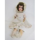 ANTIQUE DOLL, Armand Marseille bisque-headed 63cm height, model no. 390 A.8.N.