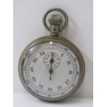 MILITARY ISSUE WHITE METAL STOP WATCH, in untested condition