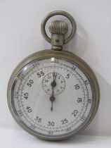 MILITARY ISSUE WHITE METAL STOP WATCH, in untested condition