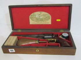 19th CENTURY REMMINGTON PISTOL, 1862 Remington pistol, in later fitted box, fitted 19th Century