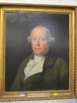 GEORGIAN PORTRAIT, oil on relined canvas "Portrait of Lord George Manners, Sutton", 60cm x 50cm