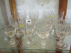 VICTORIAN GLASSWARE, collection of 17 assorted cut glass bowl rummers