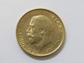 GOLD SOVEREIGN, George V 1911 gold sovereign, higher grade