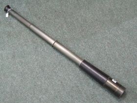 ANTIQUE TELESCOPE, 4 draw telescope by Enbeeco of London x 35, with black leather sheath and