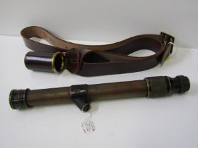 MILITARY, Vicars Ottway 1917 gun sight; also ceremonial flag pole holster