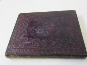 VICTORIAN GLEANING ALBUM of Cornish origin containing numerous watercolour and pencil drawings, in