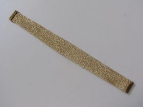 GOLD BRACELET, bark effect 9ct yellow gold bracelet, 26.7 grams