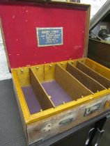 FIREARMS, a quality leather & brass fitted storage case by Henry Atkin/Purdeys, stamped