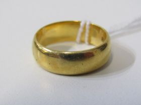 22ct GOLD BAND RING, 22ct yellow gold band ring, size O/P, 8.8 grams