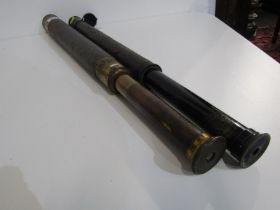 MARITIME, Negretti & Zambra single draw brass telescope, together with 1 other