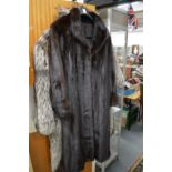 A good ladies full length mink coat.