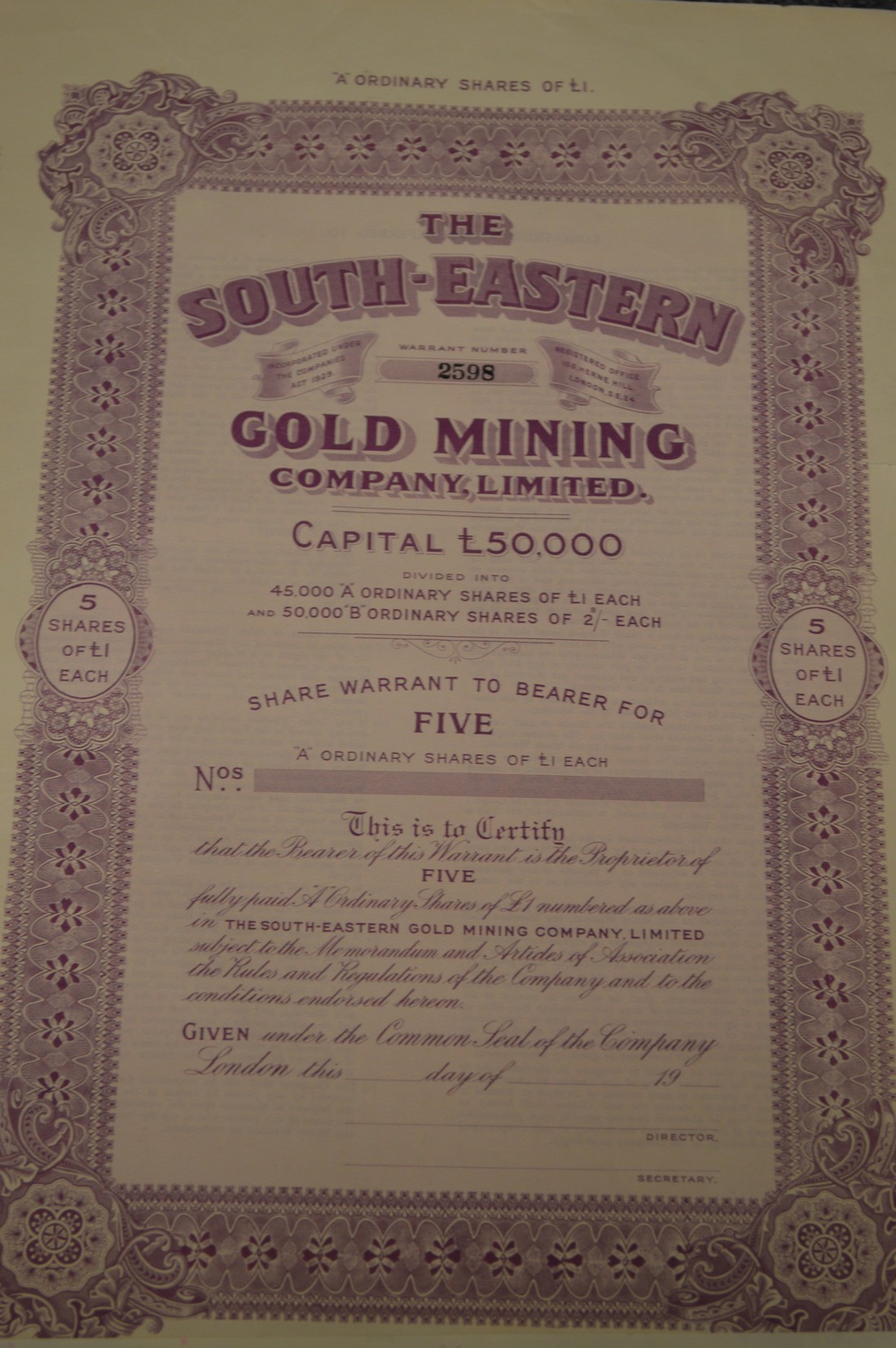 Various share certificates etc. - Image 2 of 6