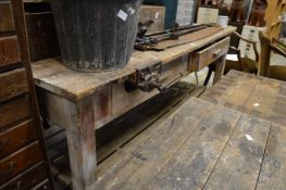 A large work bench.