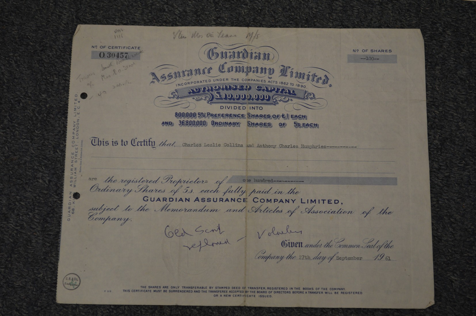 Various share certificates etc. - Image 6 of 6