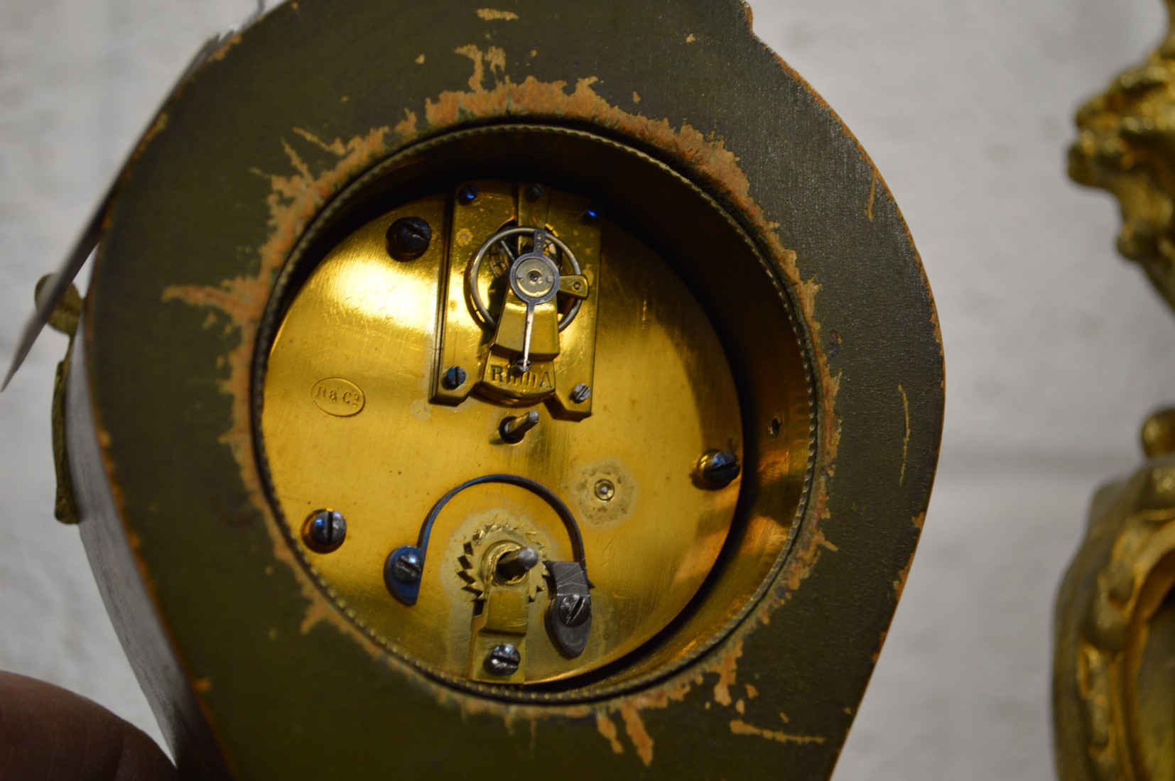 Two decorative mantel clocks. - Image 5 of 5