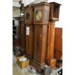 Four various 19th century Continental longcase clocks (faults).