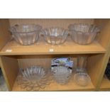 A quantity of Dartington crystal glass bowls and dishes.