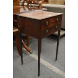 A George III mahogany worktable.