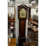 A mahogany longcase clock by Thomas Gammon of Hereford with eight-day movement, brass arched shape
