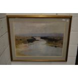 River landscape, large colour print.