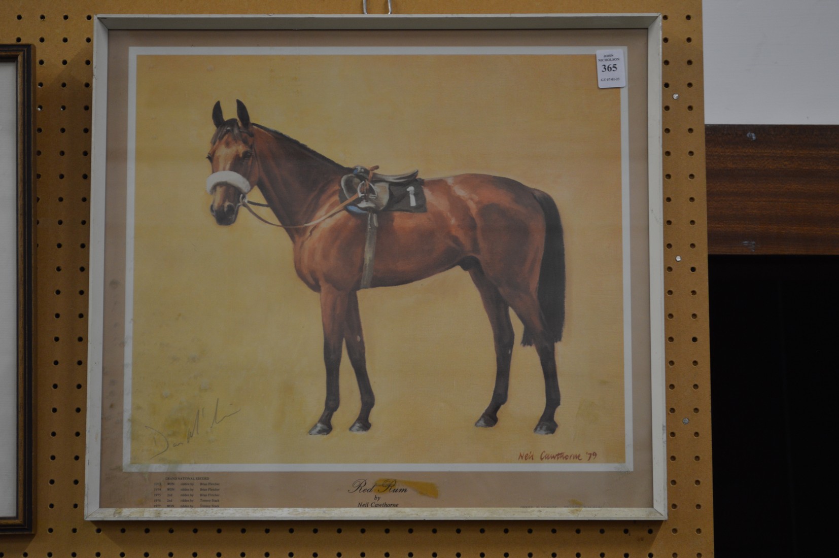 Neal Cawthorne, colour print depicting Red Rum.