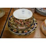 Davenport and Crown Derby imari items.