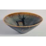 A JIZHOU KILN GLAZED POTTERY BOWL, 16cm diameter