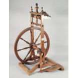 AN OTTOMAN CIKRIK / SPINNING WHEEL FOR WOOL, 87cm high.