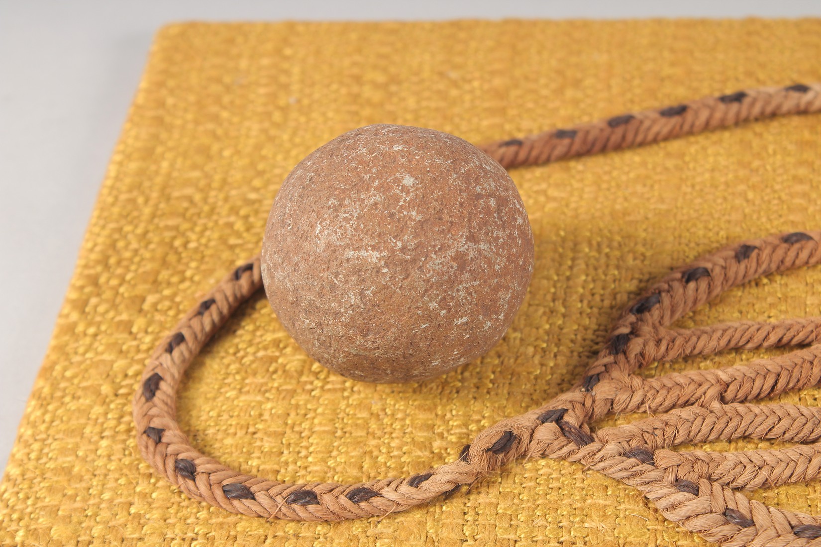 A SOUTH AMERICAN STONE BALL. - Image 2 of 3