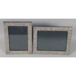 TWO SILVER PHOTOGRAPH FRAMES.