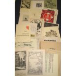 A small collection of ephemera relating to the Vienna secession, & some greetings cards etc.,